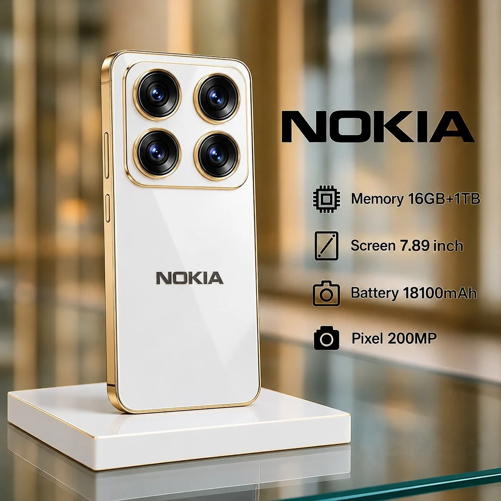 Nokia Mix Pro Max 2026 Especificações: câmeras de 200MP e bateria de 18100mAh!
