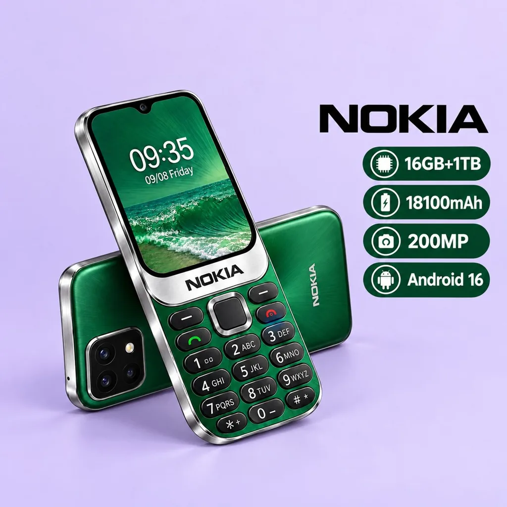 Nokia N95 Max 2026 Especificações: câmeras de 200MP e bateria de 18100mAh!