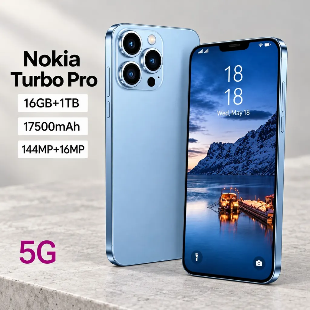 Nokia Turbo Pro 2026 Especificações: câmera de 144MP e bateria de 17500mAh!